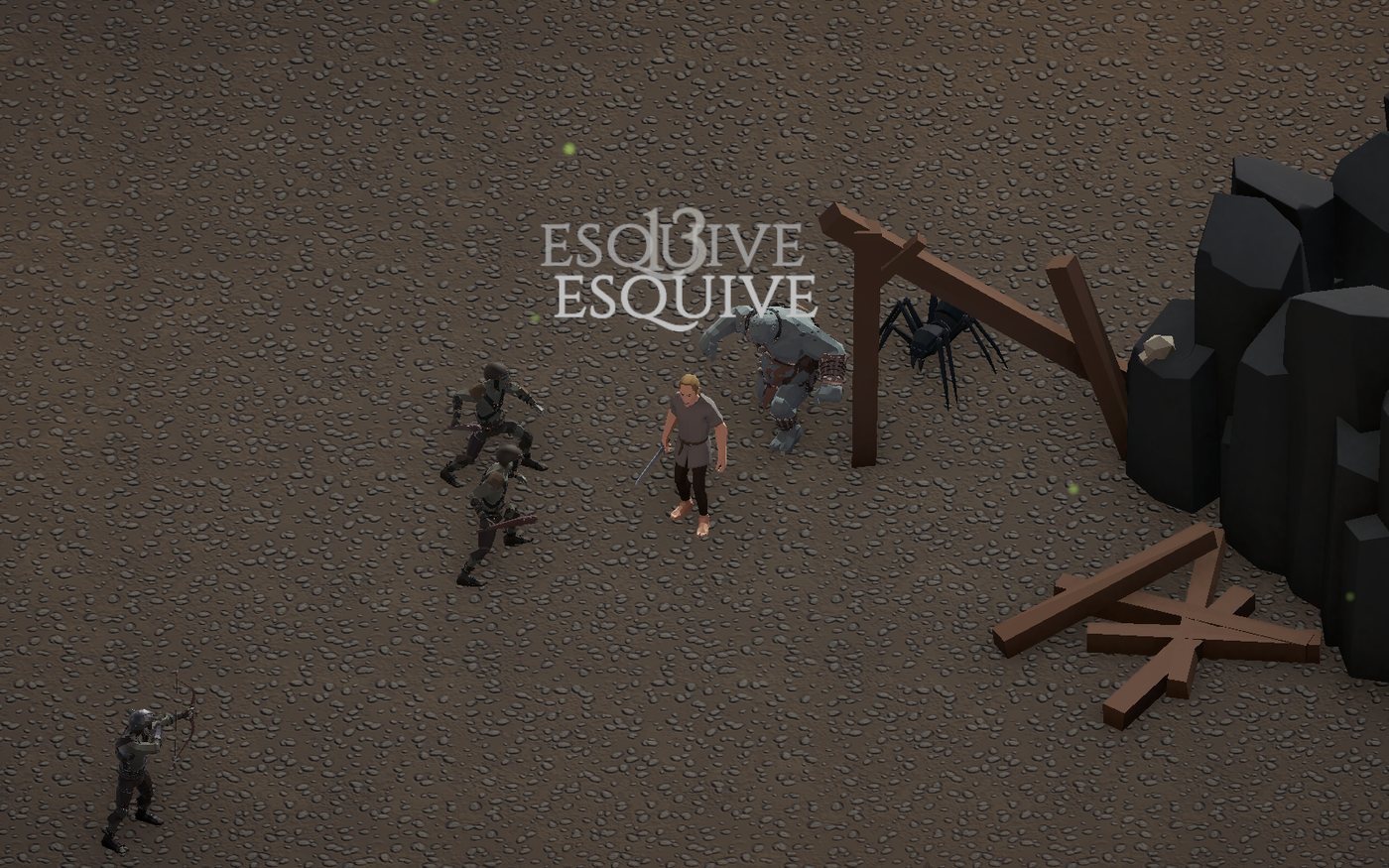 Trolls move like giants, spiders melt into the dark, every creature drops what it carries, and a big bug hunt before alpha #2.